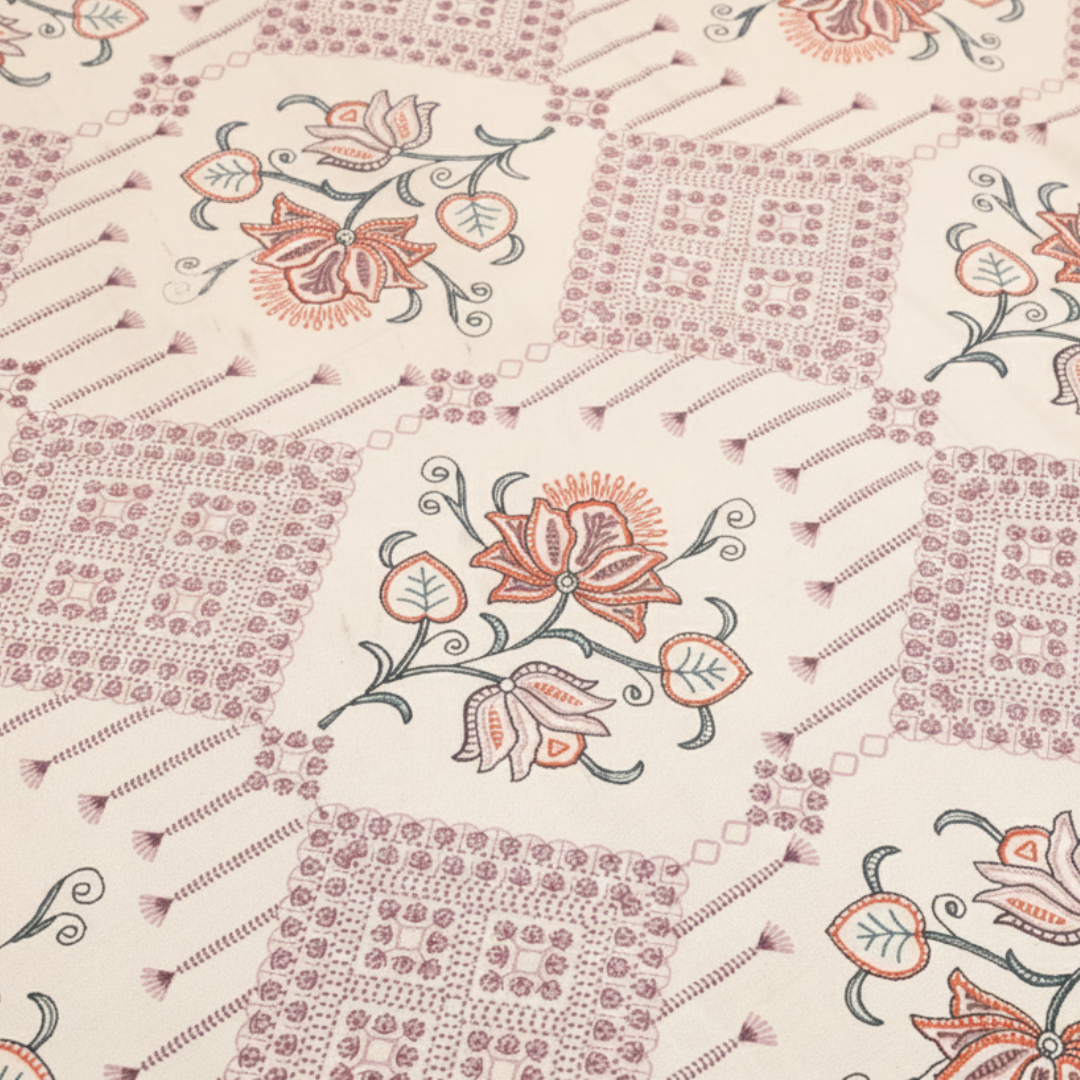 Soot Studio Mystic Motifs Hand block Print Cotton Bedsheet with 2 Pillow Covers 210 TC Size 90x108